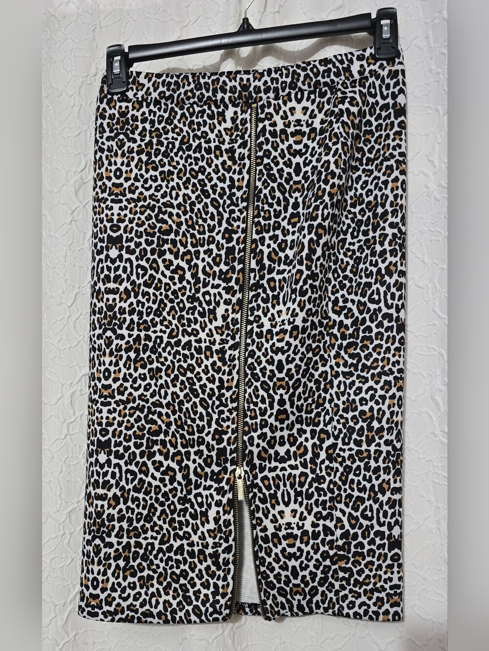 Kardashian Kollection  Leopard High Waisted Pencil Skirt Size Medium